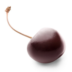 cherry on white background