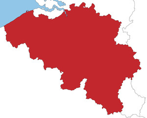 Belgien in rot und weiß © ii-graphics
