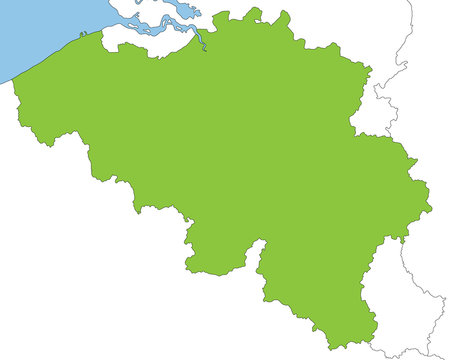Belgien in grün und weiß