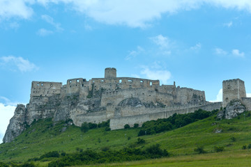Fototapeta na wymiar The ruins of Spis Castle (or Spissky hrad). Slovakia.