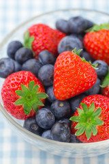 イチゴとブルーベリー