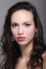 Fototapeta premium Portrait of young beautiful woman