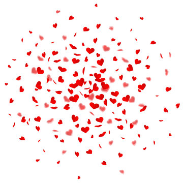 Herzkonfetti Explosion