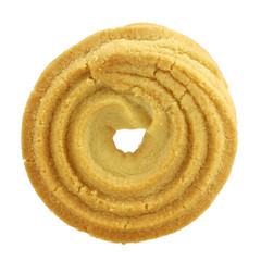 the cookie on a white background