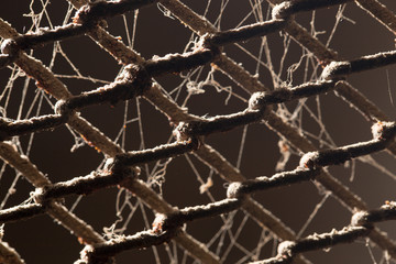 abstract background of old metal fence