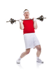 Obraz premium Weak body builder