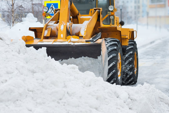 Clearing snow after a storm