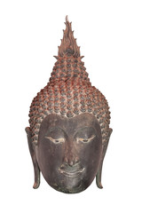 Black Buddha Head Statue