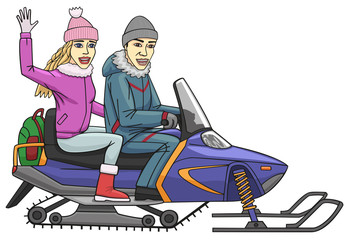 Snowmobile.