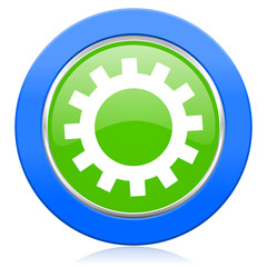 gears icon options sign