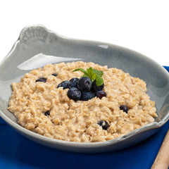 Healthy Homemade Oatmeal with Berries for Breakfast