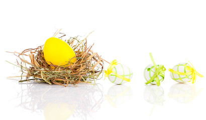 Easter Eggs on a white background