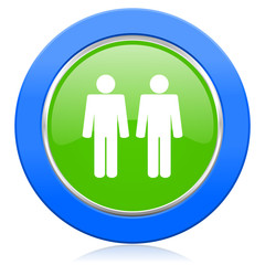 couple icon people sign team symbol