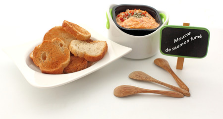Toasts au saumon