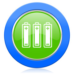 Fototapeta premium battery icon power sign