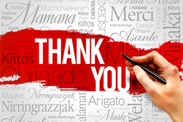 Thank You Word Cloud, business concept