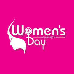 Women's day greeting card design vector illustration