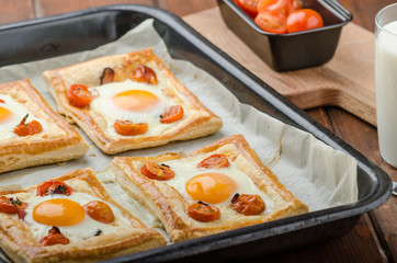 Tomato, Egg, and Prosciutto Tart