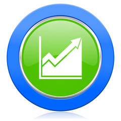 histogram icon stock sign