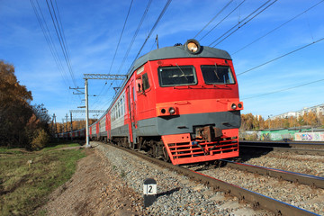 Obraz premium Kolej podmiejska