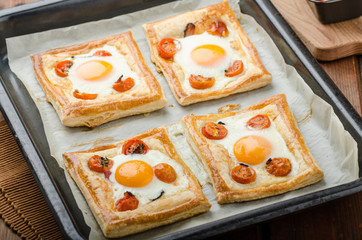 Tomato, Egg, and Prosciutto Tart