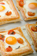 Tomato, Egg, and Prosciutto Tart