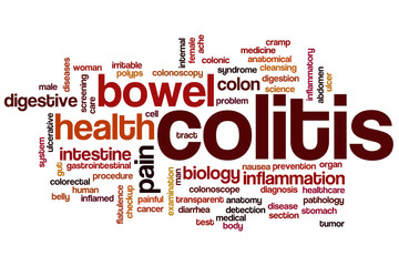 Obraz premium Colitis word cloud