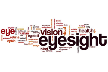 Eyesight word cloud