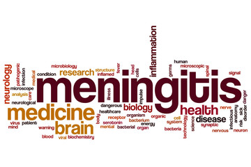 Meningitis word cloud