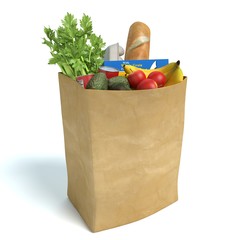 Bag of Groceries - 77390744