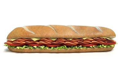 3d Sub Sandwich