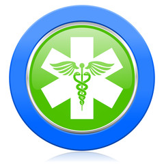emergency icon hospital sign