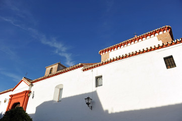 Fototapeta na wymiar Church of San Sebastian, Gaucin, Malaga province, Spain