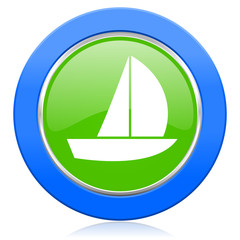yacht icon sail sign
