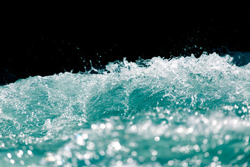 sea wave on a black background
