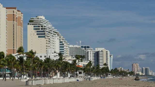 4k Fort Lauderdale Beach stock video