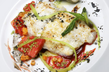 Conger with vegetables
