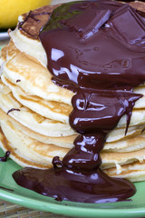 pancakes with chocolate