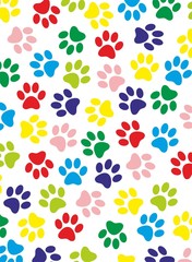 colored paws