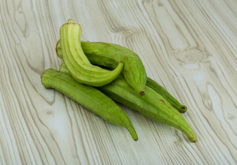 Okra vegetables