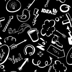 Hand-drawn seamless pattern