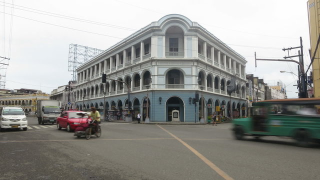 Philippines town traffic time lapse