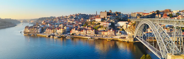 Tuinposter Europese plekken Skyline van Porto, Portugal