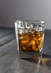 whiskey and natural ice