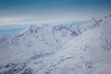 Fototapeta na wymiar Highest peak of Austria, Grossglockner (3,798 m)