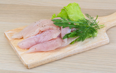 Raw chicken breast