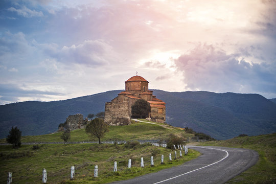 Jvari monastery church Georgia religion landscape