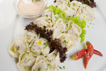 Pelmeni, meat dumplings
