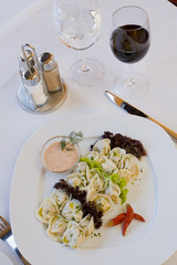 Pelmeni, meat dumplings