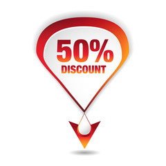 50 Percent Discount Icon